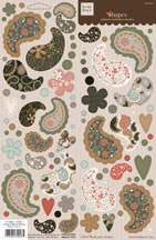 Heidi Grace - Maple - Shapes Glitter Stickers  (sold in 3's)