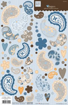 Heidi Grace - Marina - Shapes Glitter Stickers  (sold in 3's)