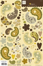 Heidi Grace - Daisy - Shapes Glitter Stickers  (sold in 3's)