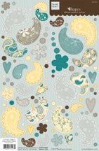 Heidi Grace - Winnefred - Shapes Glitter Stickers  (sold in 3's)