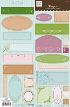 Heidi Grace - Urban - Shapes Flocked Stickers  (sold in 3's)