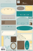 Heidi Grace - Winnefred - Shapes Flocked Stickers  (sold in 3's)