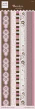 Heidi Grace - Cherry - Borders Satin Stickers  (sold in 3's)