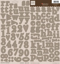 Heidi Grace - Maple - Alpha Cardstock Stickers  (sold in 3's)