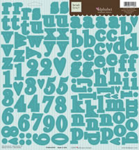 Heidi Grace - Urban - Alpha Cardstock Stickers  (sold in 3's)
