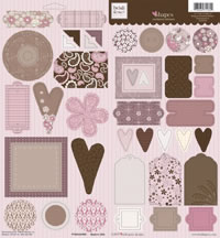 Heidi Grace - Cherry - Shapes Cardstock Stickers  (sold in 3's)
