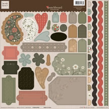 Heidi Grace - Maple - Punchboard Tags  (sold in 3's)