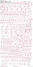 Heidi Grace - Cherry - Alpha Rub-ons  (sold in 3's)