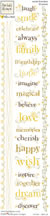 Heidi Grace - Daisy - Words & Borders Rub-ons  (sold in 3's)