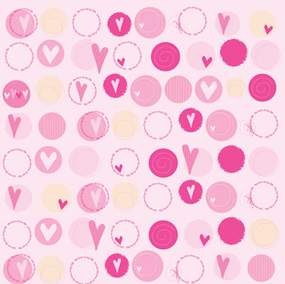 Heidi Grace - Love of My Life - Decor Circles 12x12 Shimmer & Glitter paper  (pack of 5)