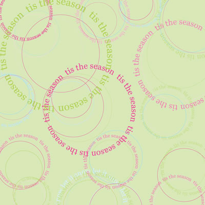 Heidi Grace - Tis the Season - Circle Words 12x12 paper  (pack of 10)
