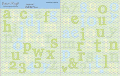 Heidi Grace - Inspire Me - Plastic Stickers Medium Alpha  (sold in 3's)