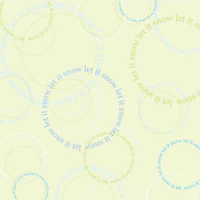 Heidi Grace - Let it Snow - Circle Words 12x12 paper  (pack of 10)