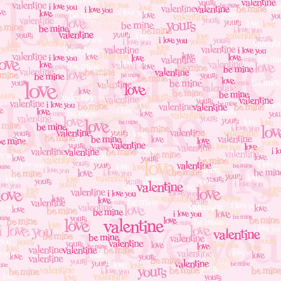 Heidi Grace - Love of My Life - Shimmer Words 12x12 paper  (pack of 5)