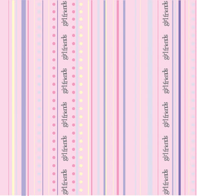 Heidi Grace - Pocket Scraps Girlfriends Stripes 12x12 glitter paper  (pack of 5)