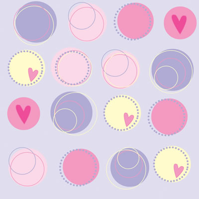 Heidi Grace - Pocket Scraps Girlfriends Circles 12x12 glitter paper  (pack of 5)