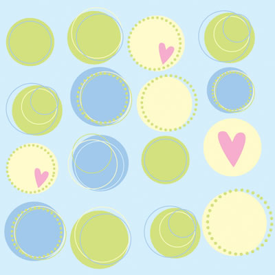 Heidi Grace - Pocket Scraps Inspire Me Circles 12x12 glitter paper  (pack of 5)