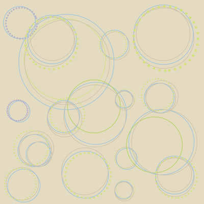 Heidi Grace - Pocket Scraps Day Dreamer Round and Round 12x12 glitter paper  (pack of 5)