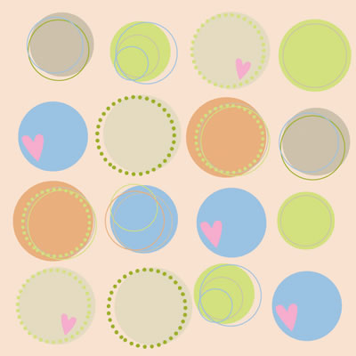 Heidi Grace - Pocket Scraps Day Dreamer Circles 12x12 glitter paper  (pack of 5)