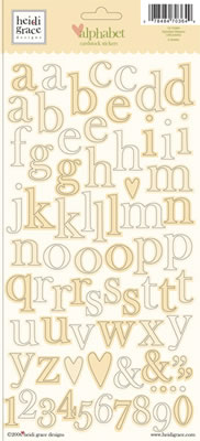 Heidi Grace - Orchard - Alpha Stickers  (sold in 3's)