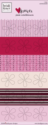 Heidi Grace - Love Blossoms - Plastic Flower Decorations  (sold in 3's)