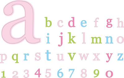 Heidi Grace - Pocket Scraps - Loving You - Letter l  (sold in 3's)