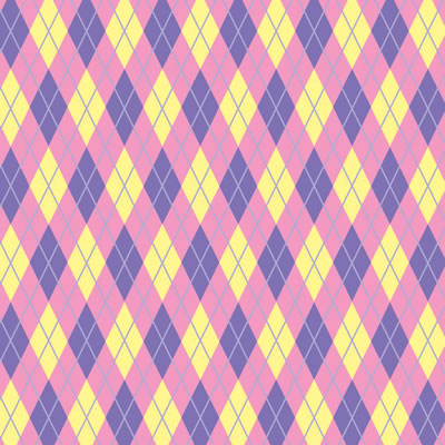 Heidi Grace - Pocket Scraps Girl Friends Argyle 12x12 paper  (pack of 10)