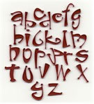 Heidi Grace - Red Imagine Uppercase  (sold individually)