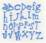 Heidi Grace - Imagine Blue Lowercase  (sold individually)