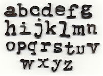 Heidi Grace - Vintage Black Lowercase  (sold individually)