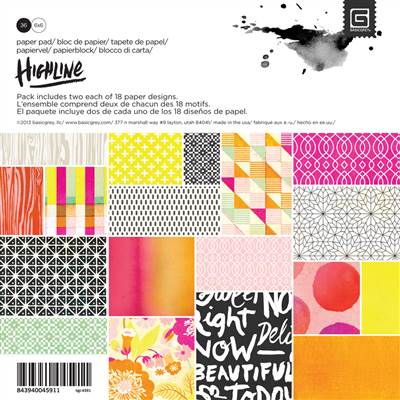 Basic Grey - Highline - Paper Pad (Sold in packs of 3)