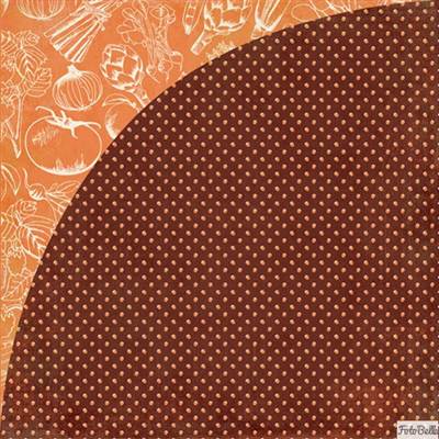 Basic Grey - Herbs & Honey - Tomato 12 x 12 paper (Sold in packs of 25)