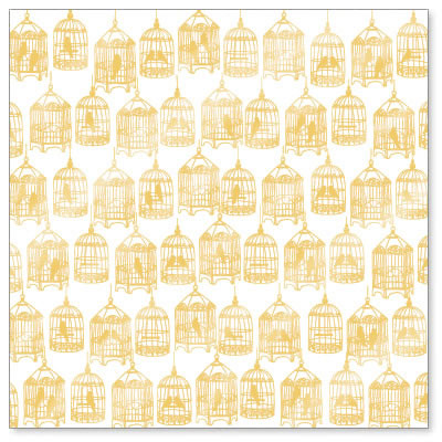 Hambly - The Birdcages Overlay - Metallic Gold  (pack of 5)