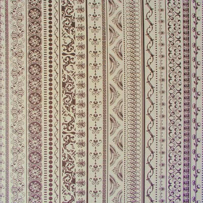 Hambly Screen Prints - 12x12 screen printed paper - On Edge - Brown on Kraft  (pack of 5)