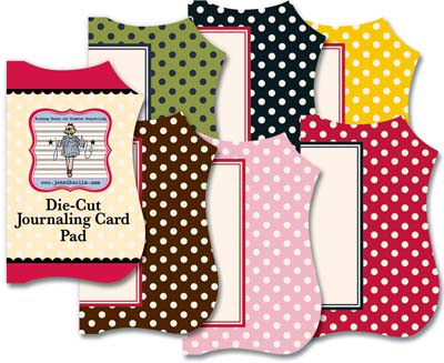 Jenni Bowlin - Die-Cut Paper Pad - Polka Dots  (sold in 3's)