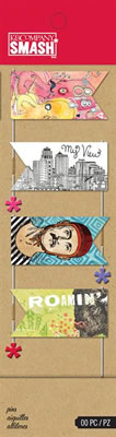 K&Co SMASH - Doodle Pins  (sold in 3's)