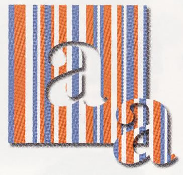Li'l Davis Designs - Cabana patterned alpha  (sold in 3's)