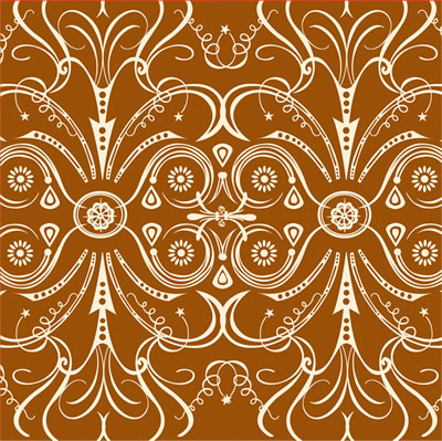 Li'l Davis - Vbilt 12x12 patterned paper Swirl Chestnut  (pack of 10)