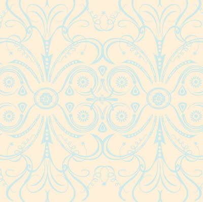 Li'l Davis - Vbilt 12x12 patterned paper Swirl Ivory  (pack of 10)