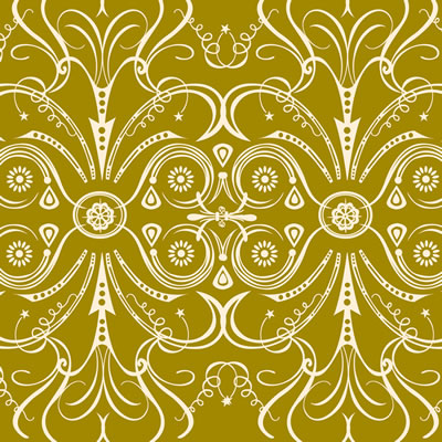Li'l Davis - Vbilt 12x12 patterned paper Swirl Olive  (pack of 10)