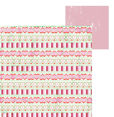 Lil Davis - Love Affair - DonJuan 12x12 patterned paper  (pack of 10)