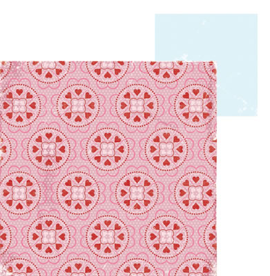 Lil Davis - Love Affair - Cassanova 12x12 patterned paper  (pack of 10)