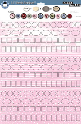 Li'l Davis Designs - Backgrounds- Antq Pink  (sold in 3's)