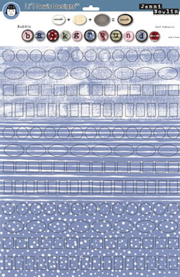 Li'l Davis Designs - Backgrounds- Antq Blue  (sold in 3's)