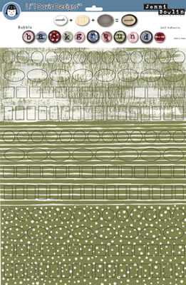 Li'l Davis Designs - Backgrounds- Antq Green  (sold in 3's)