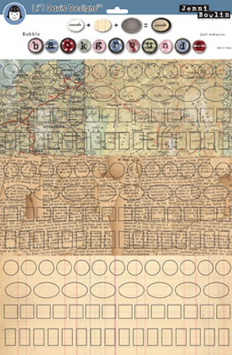 Li'l Davis Designs - Backgrounds- Vintg Combo  (sold in 3's)
