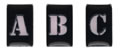 Li'l Davis Designs - Sm Stencil- Blk w/Clear Type  (sold in 3's)
