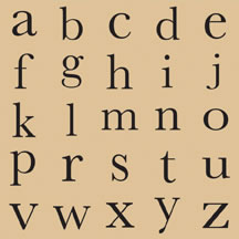 Li'l Davis Designs - Monogram Paper- Tan and Blk  (pack of 10)
