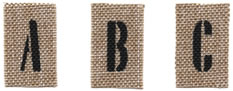 Li'l Davis Designs - Sm Linen Alpha- Slf-Adhsv (99/pk)  (sold individually)