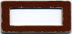 Li'l Davis - Chipboard Rectangle Frames - Brown  (sold in 3's)